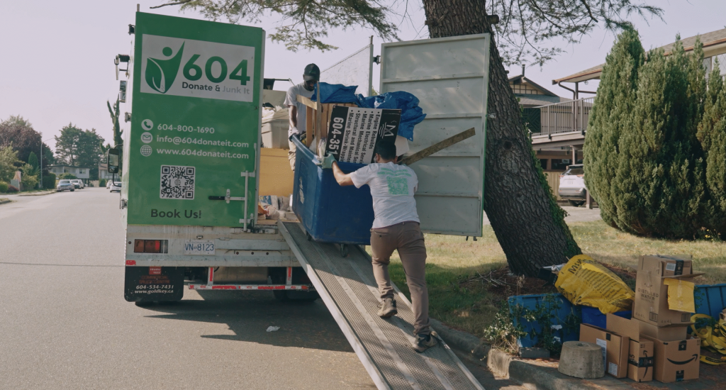 Eco junk removal Vancouver recycling and waste sorting service by 604 Donate It