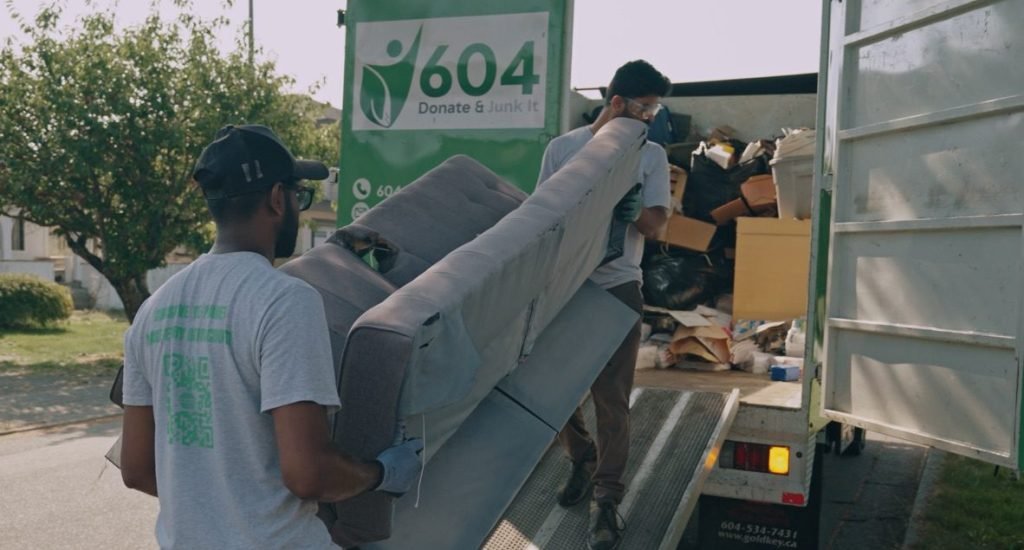 Garage cleanout junk removal Vancouver service by 604 Donate It removing old items and waste
